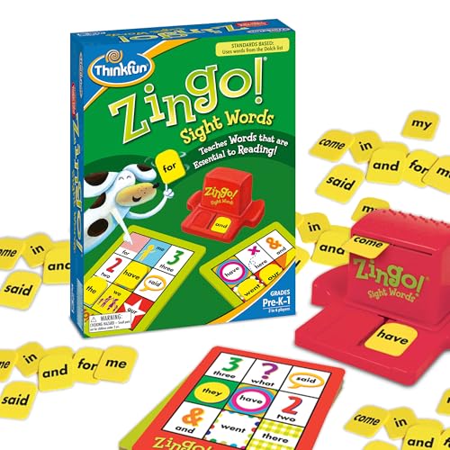 ThinkFun Zingo Sight Words Award Winning Early Reading Game for PreK to 2nd Grade Toy of the Year Finalist A Fun and Educational Game Developed by Educators for Boys and Girls - Image 1