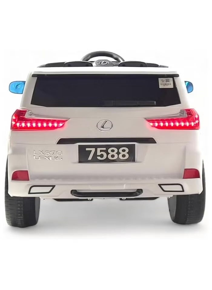 ليكسوس 570 سيارة كهربائية لكزس LX570 مزودة بأربعة محركات وبطارية 12 فولت مع جهاز تحكم عن بعد ومؤثرات صوتية وبصرية - Image 4