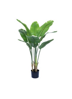 Generic Travellers Palm Faux Plant Artificial (Banana Leaves) Plant With 08 Leaves, 120 cm  - Image 1