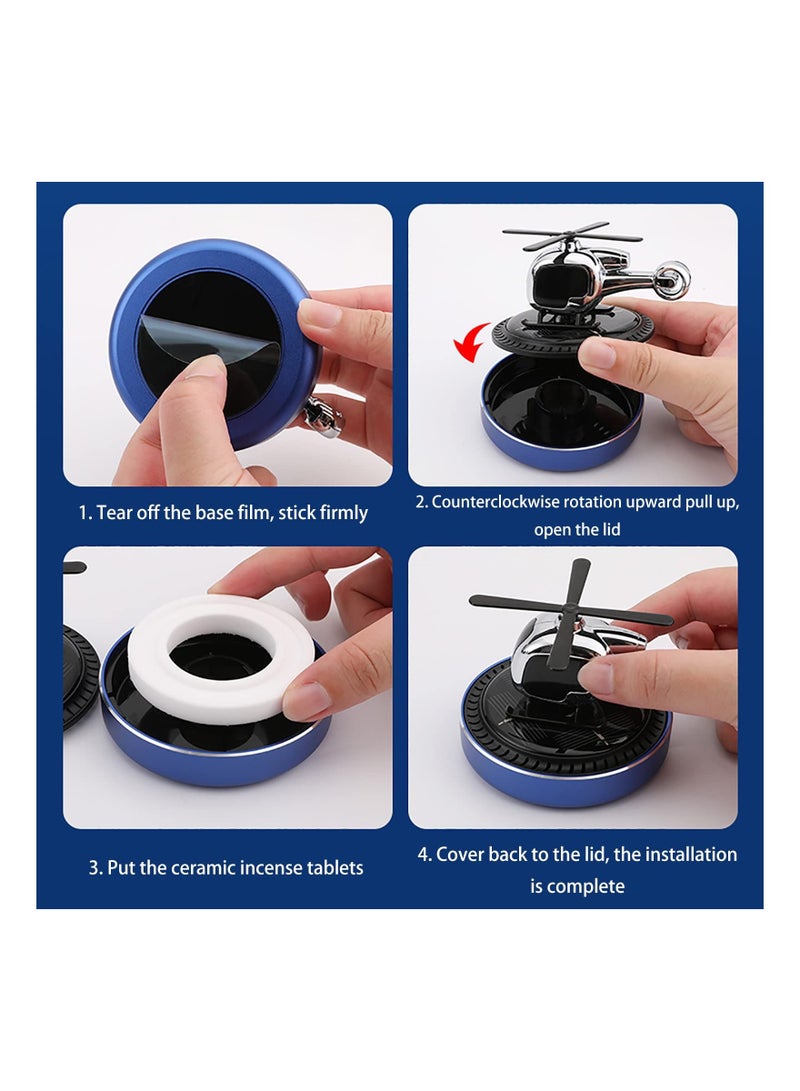 Y&D Rotatable Helicopter Car Air Fresheners Airplane Perfume Fighter New Scent Freshener Creative Smell  - Image 5
