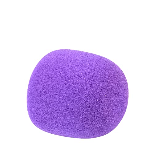 Fielect 1Pcs Microphone Cover Sponge Foam Mic Cover Handheld Microphone Windscreen Shield Protection Micro Foam Filter Purple for KTV Broadcasting - Image 3