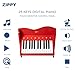 ZIPPY Kids Piano Keyboard 25 Keys Digital Piano for Kids Touch Sensitive Control Panel Volume Adjustable Mini Music Educational Instrument Toy Wood Toy for Toddlers Girls Boys Red - Image 4