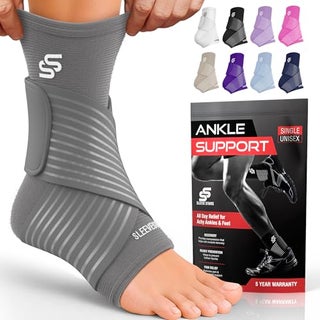 Sleeve Stars Ankle Brace for Women Men Ankle Wrap for Sprained Ankle Compression Sleeve for Plantar Fasciitis Relief Easy Customizable Support wRemovable Strap PairM1012Gray - pzsku/Z9C903BCA0E2E6DAD5736Z/45/1752245438/bdffa7ed-1fab-40b5-80c1-da3d879d451d