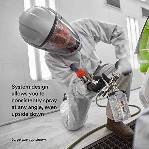 3M PPS 2.0 Spray Gun Cup, Lids and Liners Kit, 26114, Mini, 6 Ounces, 200-Micron Filter, Use for Cars, Furniture, House and More, 1 Paint Cup, 50 Disposable Lids and Liners, 32 Sealing Plugs, White - Image 5