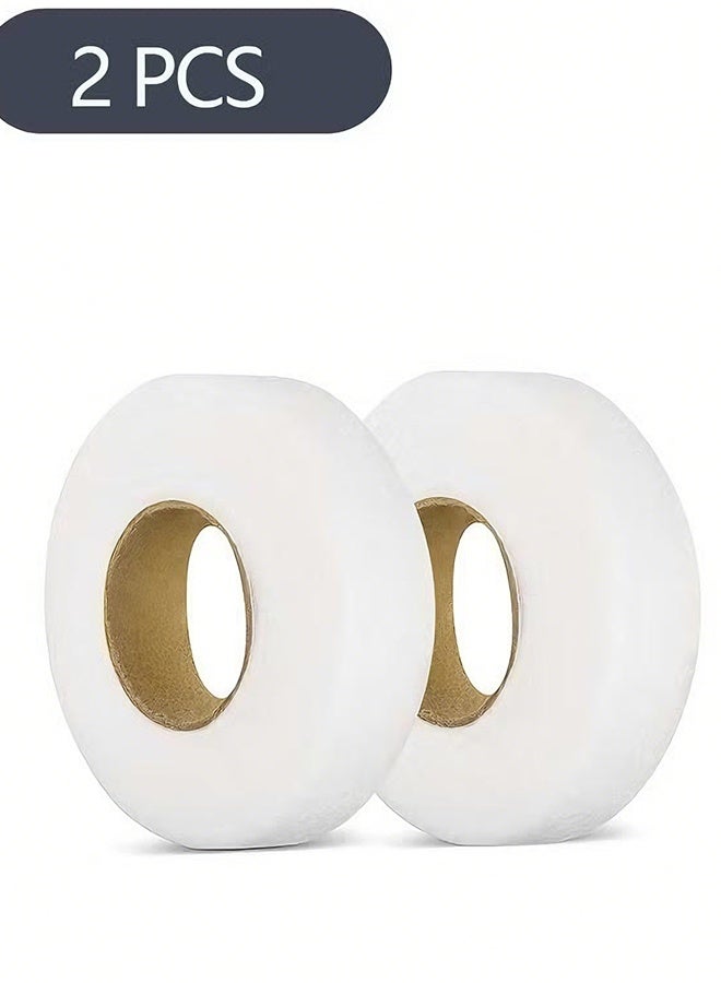 هابي دي شريط قماش مزدوج اللصق قابل للكي، شريط لاصق قوي للكي لتصليح الستائر والملابس والسراول وأغطية الوسائد، بدون خياطة (0.78 بوصة، 70 يارد) - Image 1