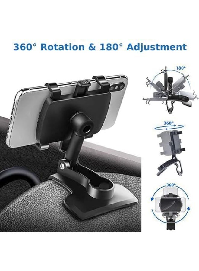 UShop U-Shop Car Phone Holder ✔ Mounts to the dashboard - 3-in-1 multi-functional car clip-on mobile phone holder suitable for smartphones - Image 3