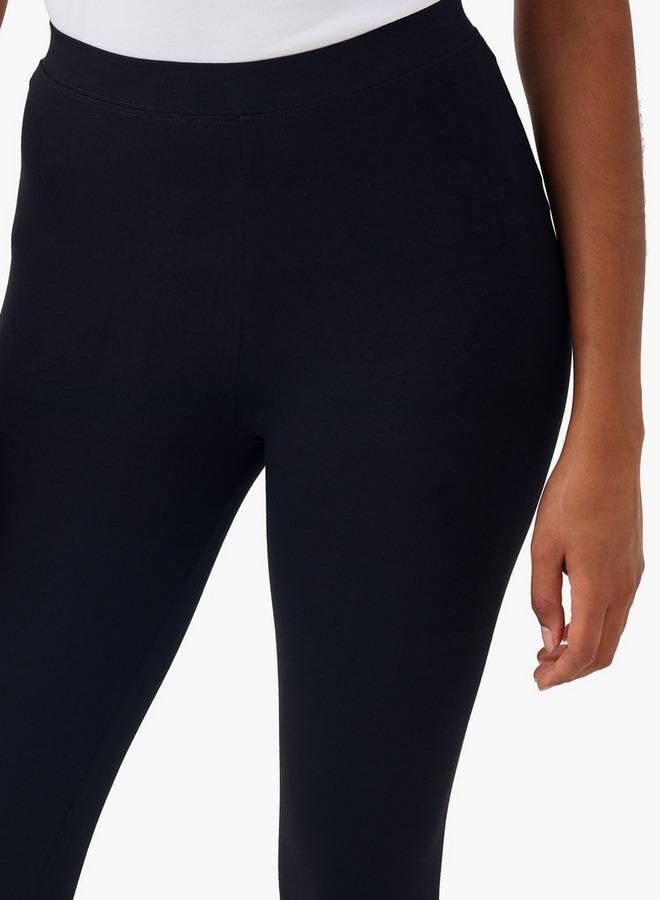 Splash FAV Set of 2   Cropped Skinny Fit Flexi Waist Leggings - Image 5