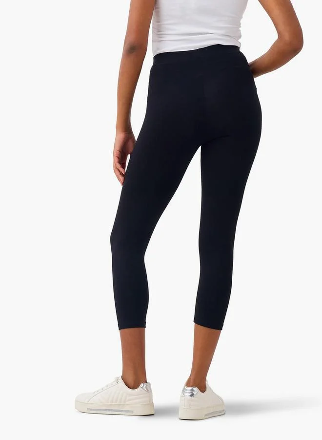 Splash FAV Set of 2   Cropped Skinny Fit Flexi Waist Leggings