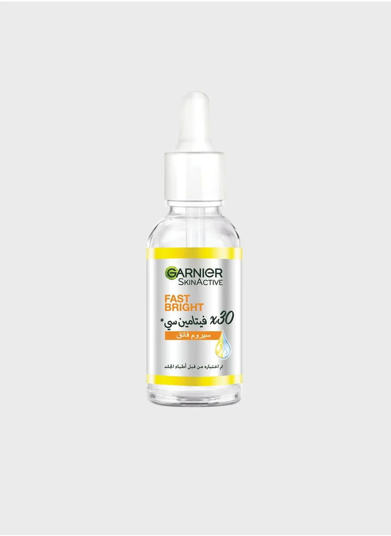 Garnier Skin Active Fast Bright 30x Vitamin C Anti Dark Spot Serum 30Ml