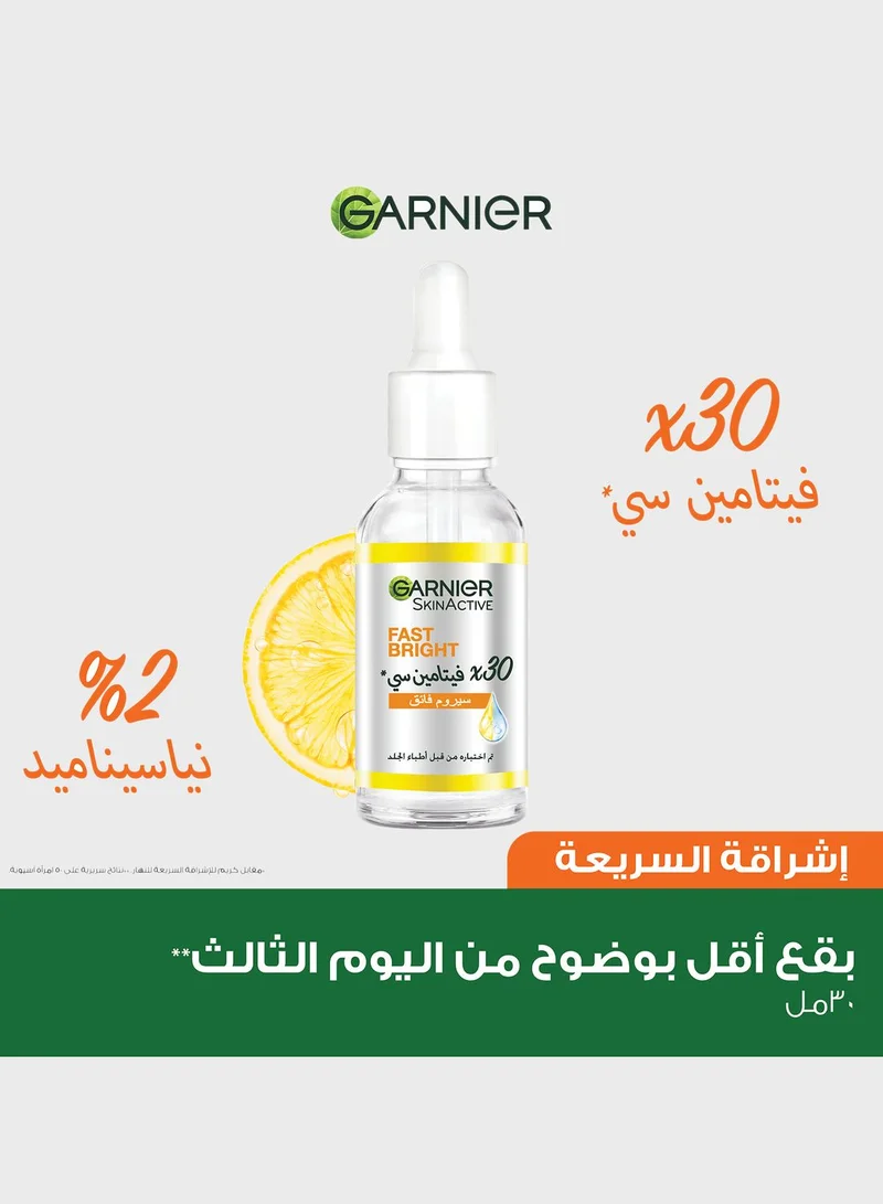 garnier Skin Active Fast Bright 30x Vitamin C Anti Dark Spot Serum 30Ml