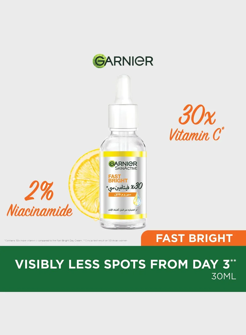 garnier Skin Active Fast Bright 30x Vitamin C Anti Dark Spot Serum 30Ml