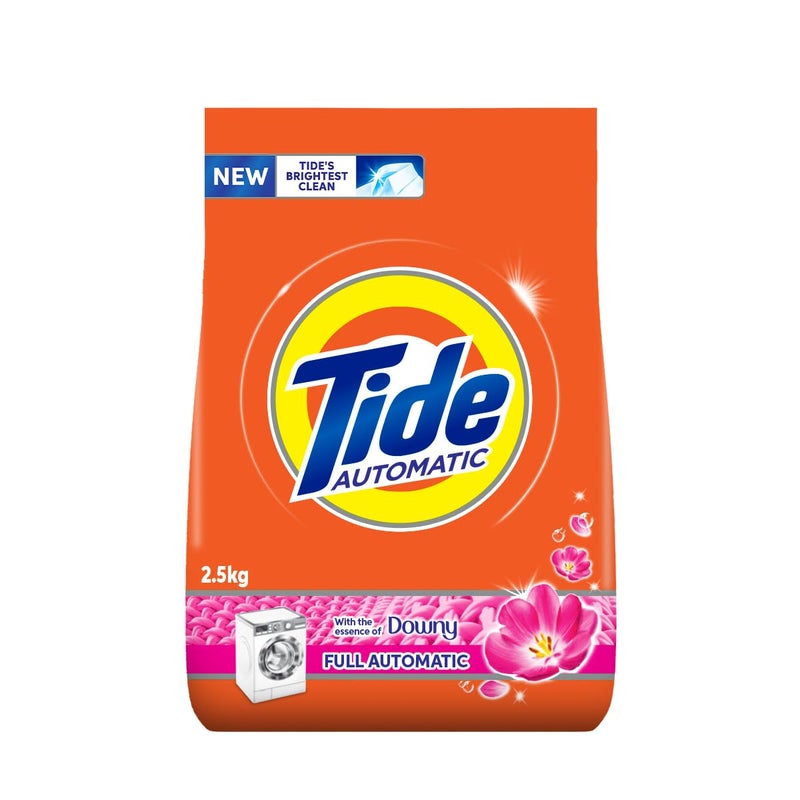 Tide Automatic Powder, Touch of Downy, Detergent Powder, Laundry Detergent, 2.5 KG