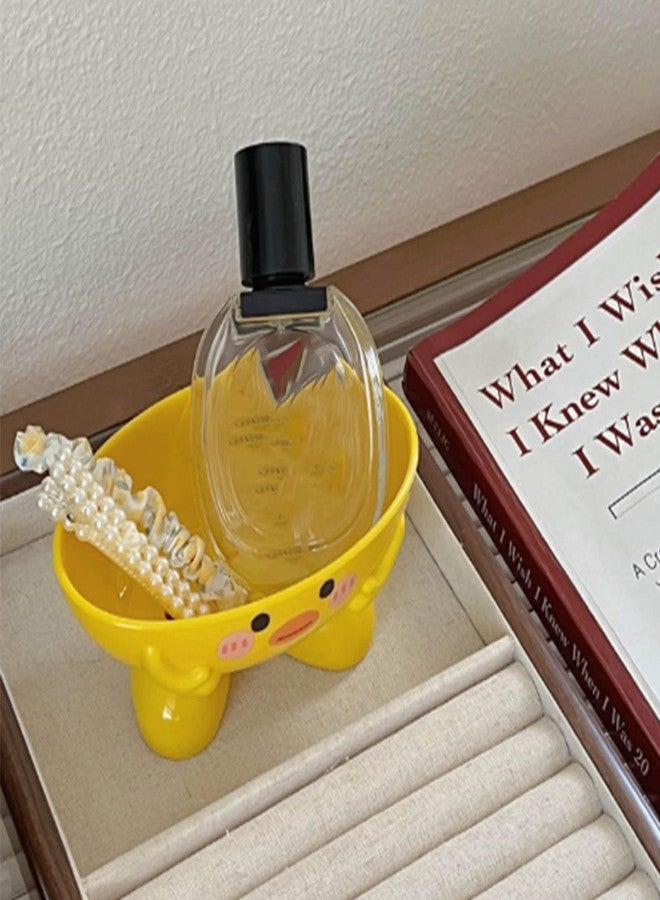 Cryfokt Soap Dish Cute Soap Holder Portable Self Draining Soap Holder Fast Drying Duck Box Multiple Draining Holes Stable Tray for Shower Room Bathroom Bathtub - Image 4