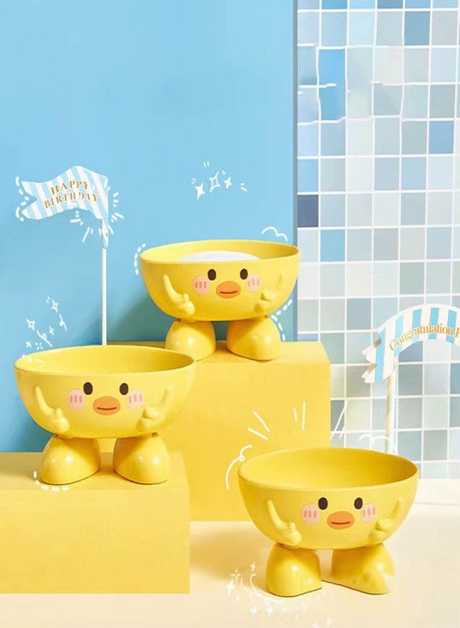 Cryfokt Soap Dish Cute Soap Holder Portable Self Draining Soap Holder Fast Drying Duck Box Multiple Draining Holes Stable Tray for Shower Room Bathroom Bathtub - Image 5