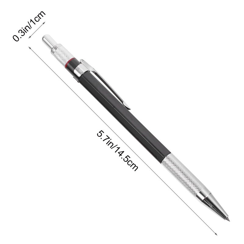 Mechanical Pencil Set 2.0 Mm Plastic Drafting Pencils With Lead Refills 3 Sets For Students And Artists - Image 3