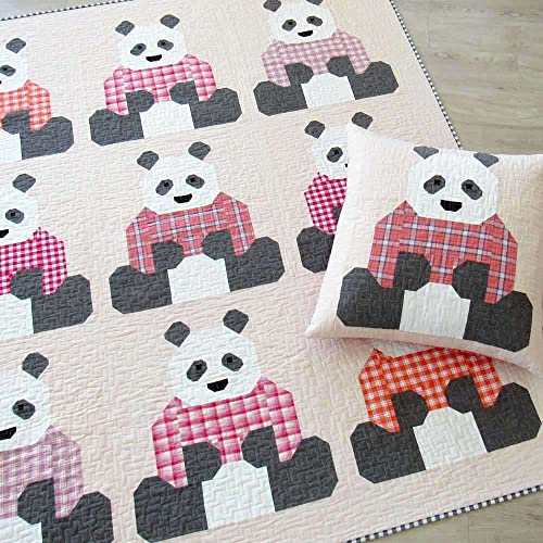 Elizabeth Hartman Pandas in Sweaters Pattern - Image 2