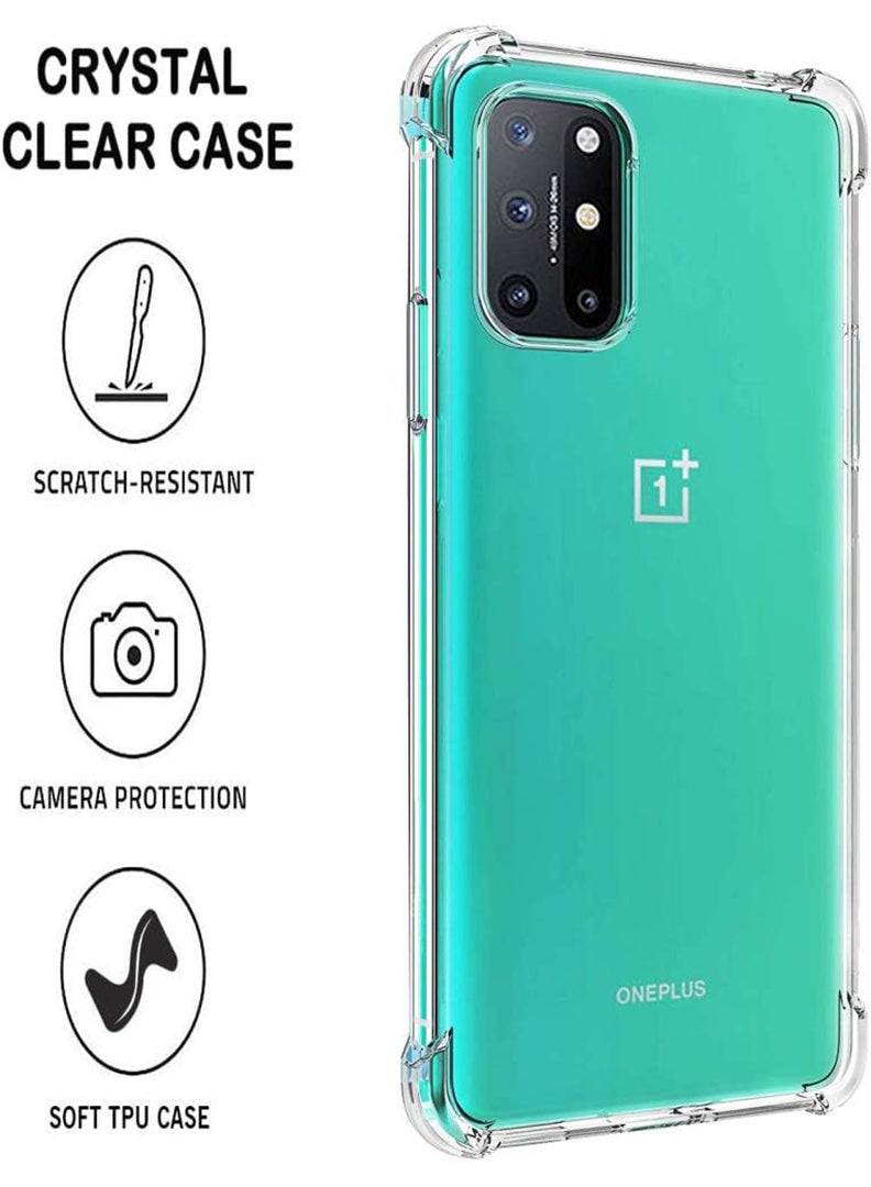 Theodor OnePlus 8T Clear Case, Shock-Absorption TPU Cell Phone Cover with Reinforced Corners, Soft Flexible & Crystal Clear Protective Bumper Case - Image 5