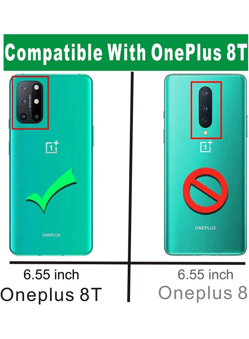 Theodor OnePlus 8T Clear Case, Shock-Absorption TPU Cell Phone Cover with Reinforced Corners, Soft Flexible & Crystal Clear Protective Bumper Case - Image 2
