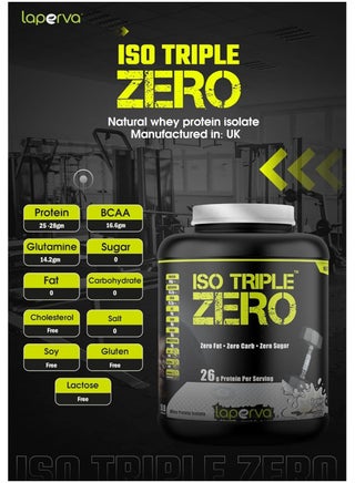 Laperva Iso Triple Zero Next Generation Whey Protein, Cappuccino, 2 LB - view 5