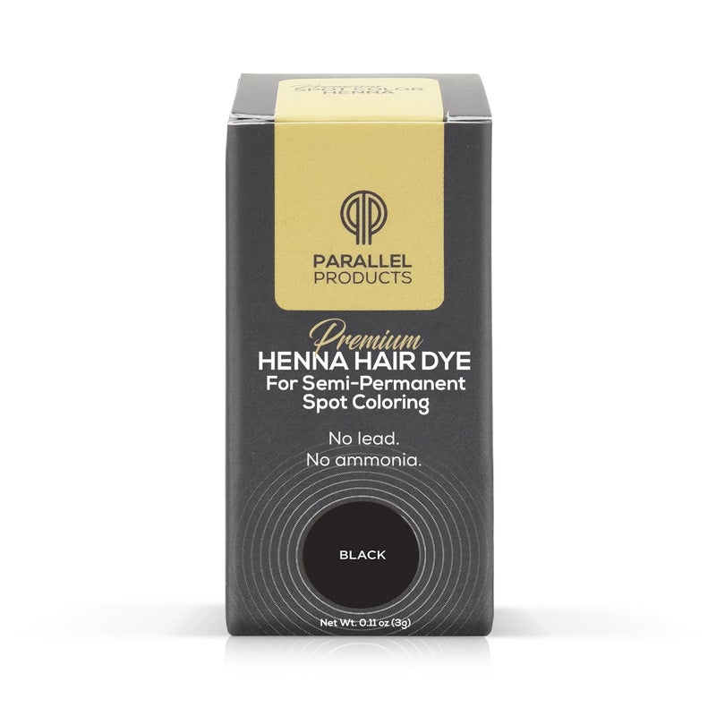 Parallel Products Spot Color Henna Kit - Henna Hair Dye - 3 grams - Tint for Professional Spot Coloring - With Mixing Dish - Covers Grey Hair - Root Touch Up (Black) - Image 5