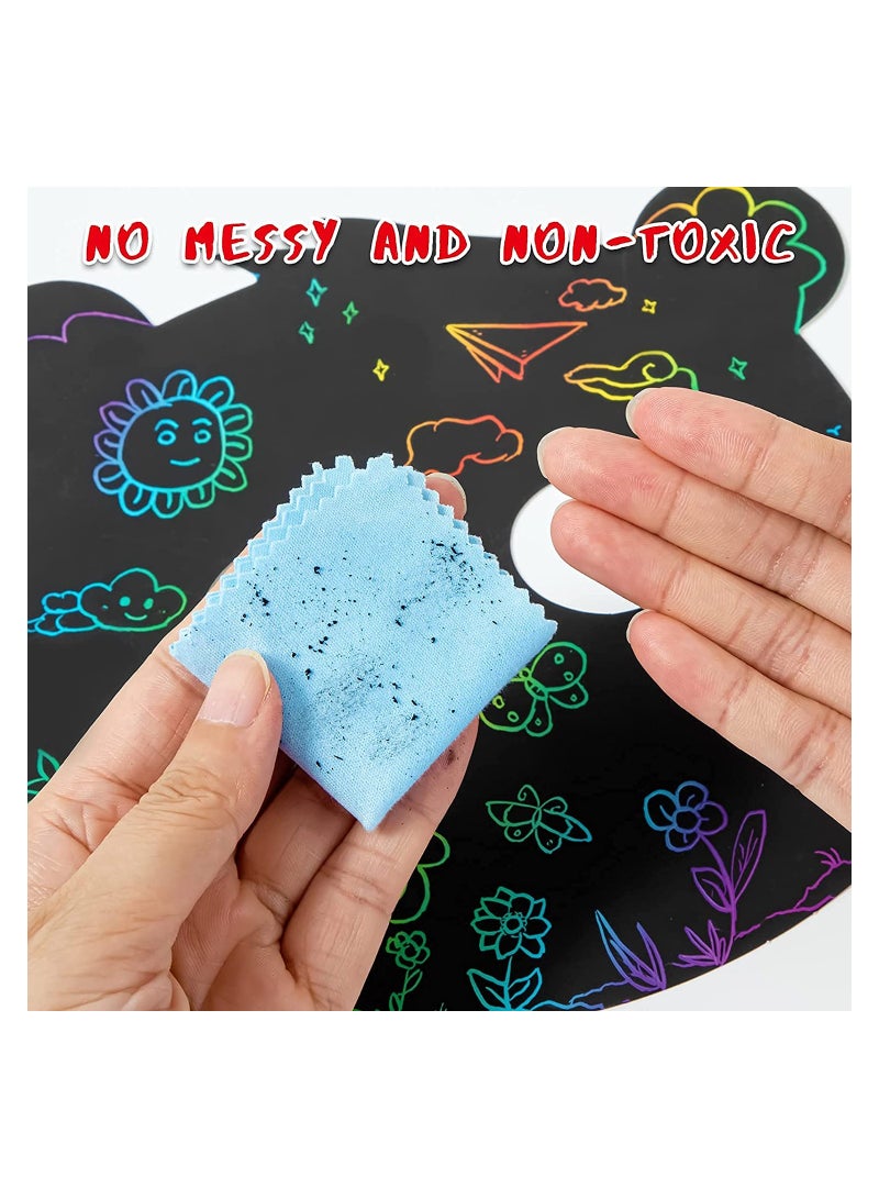 SOLARAE Wooden Stylus for Scratch Art, 150 PCS Wooden Stylus, Scratch Art Sticks, Scratch Art Stylus, Heavy Duty Wood Stylus Tools for Scratch Art - Image 5