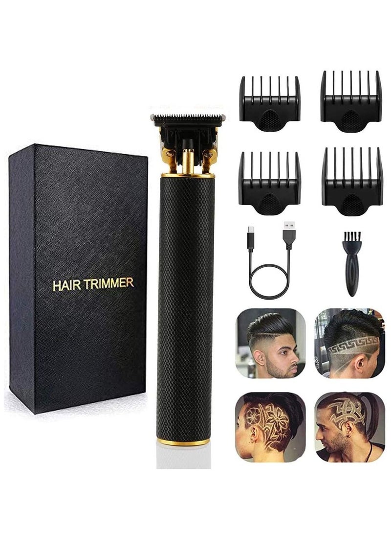 Professional Hair Clippers for Men Electric Haircut Kit Hair Trimmer Grooming Waterproof Rechargeable Close Cutting T Blade Trimmer USB Rechargeable Clippers for Hair Cutting - Image 3