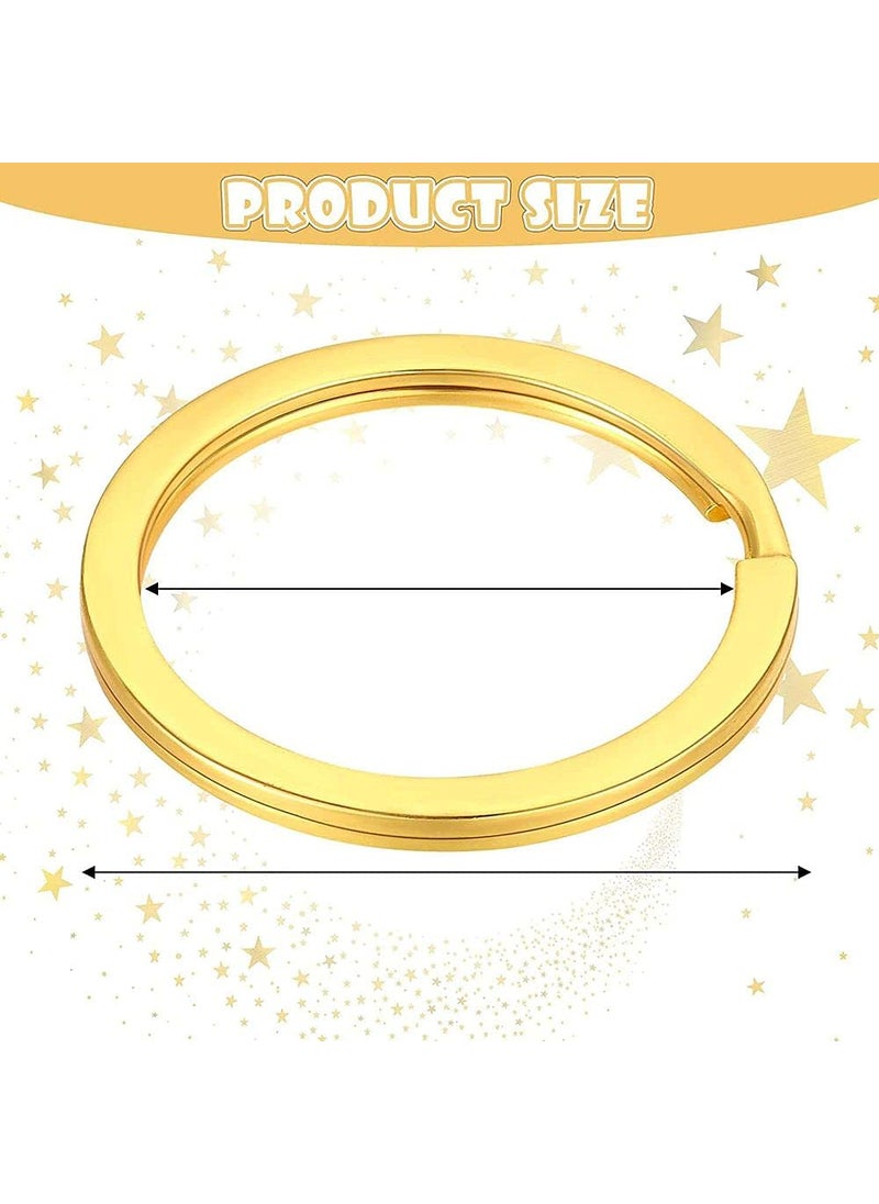 DIY Crafts DIY DIYC-12762 Crafts Keychain Rings Set Including Choice Colors Flat Split Key Chain Rings and Open Jump Rings for Home Car Keys Attachment, Arts Crafts and Belt Lanyards (30 Pcs, Nicket Silver)  - Image 2