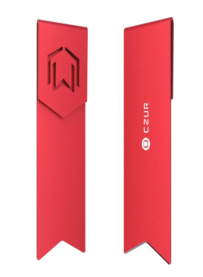 CZUR Metal Bookmarks - Unique Gift Bookmarks for Women and Men Made of Aeronautical Aluminum for Long-Lasting Use 1 Piece (Candy Apple Red) - Image 2