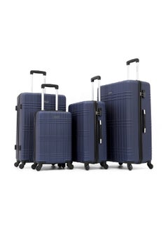 GIORDANO Giordano Hardside Luggage Trolley Bag 4 Pieces set,Navy (S-20,M-24,L-28,XL-32 Inch)  - Image 1