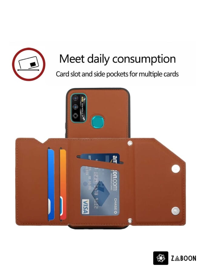 Zaboon Protective Case For Infinix Hot 9 Play Skin Feel PU + TPU + PC - Image 5