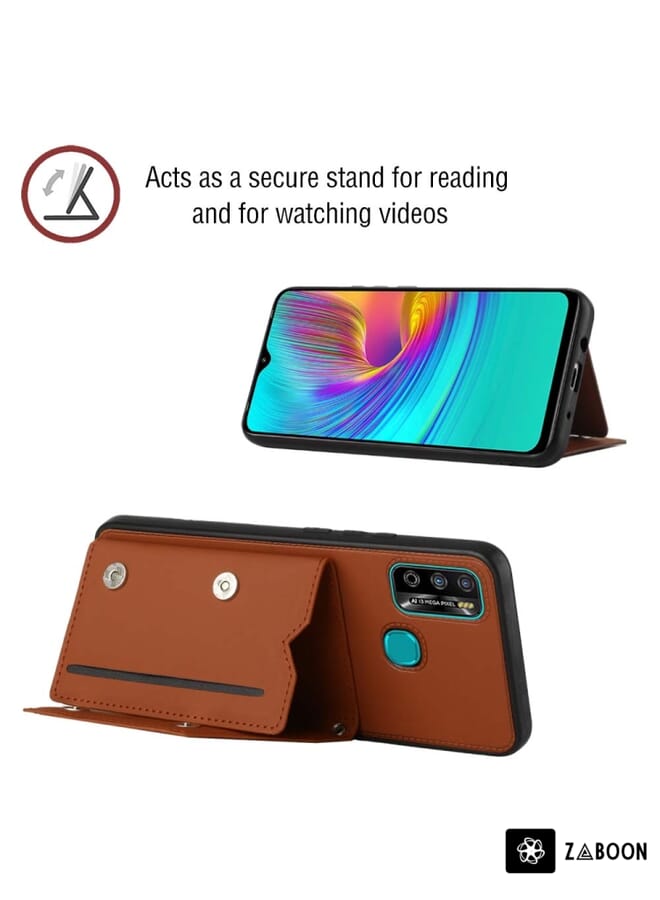 Zaboon Protective Case For Infinix Hot 9 Play Skin Feel PU + TPU + PC - Image 4