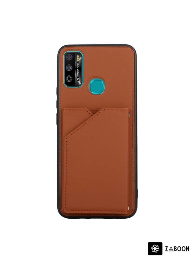 Zaboon Protective Case For Infinix Hot 9 Play Skin Feel PU + TPU + PC - Image 2