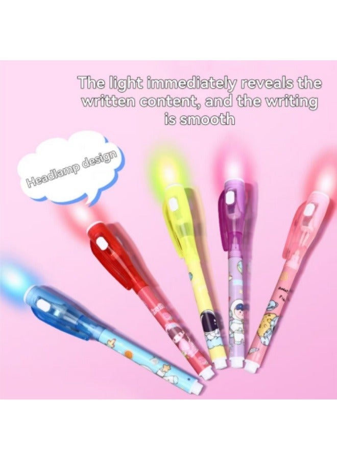6Pcs Light-Emitting Invisible Pen Marker Pen Fun Fluorescent Pen - Image 4