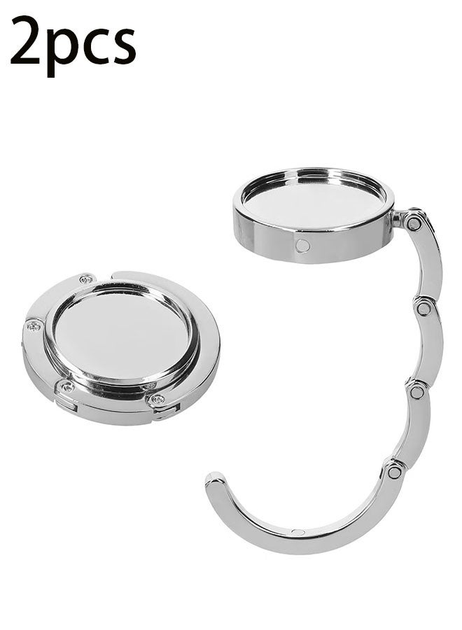 Ailily Set of 2 Portable Folding Handbag Purse Hooks - For Restaurants - Secures & Protects Bags. - Image 1