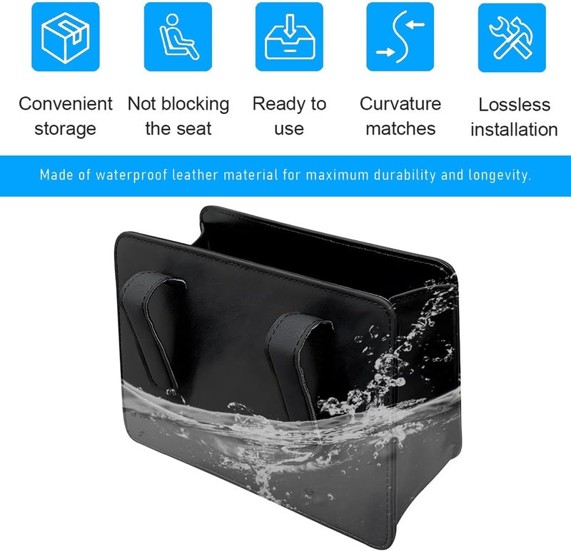 Norhogo Foldable Car Organiser Bin - Multipurpose Car Rubbish Bin with Hooks - Image 4