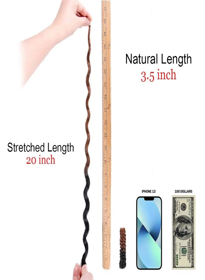 MIMAN 3 Packs 20 Inch Short Crochet Hair Braids for Black Women 12MM Spiral Curls Crochet Braided Synthetic Crochet Hair Extensions for Women DIY Mohawk Afro Braided Hairstyle (Black to Brown #1B/30) - Image 4