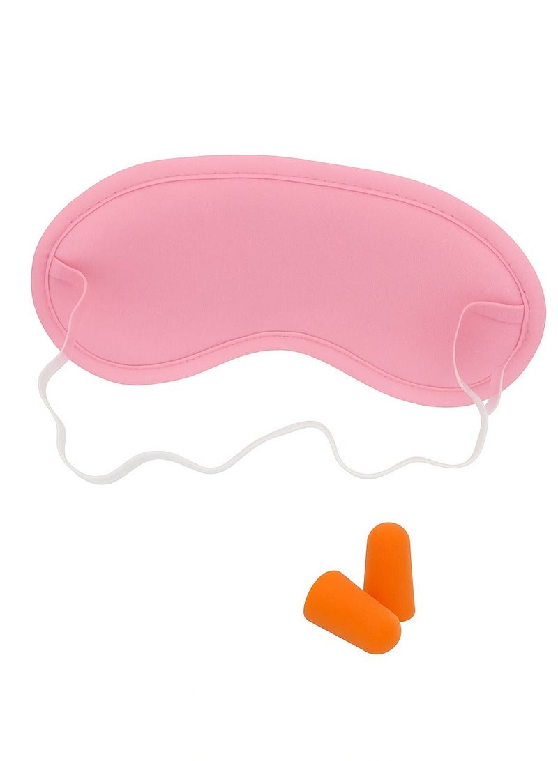 3-in-1 Travel Sleeping Pillow Set with Eye Mask and Earplugs - Air - Multicolor - Image 3
