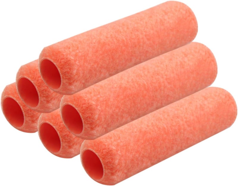 KingOrigin King Origin 9 Inch Paint Roller Covers, 3/8 Nap High Dense Rollers for Smooth & Textured Walls - 6 Pack, Washable & Reusable Paint Roller Kit - Image 1