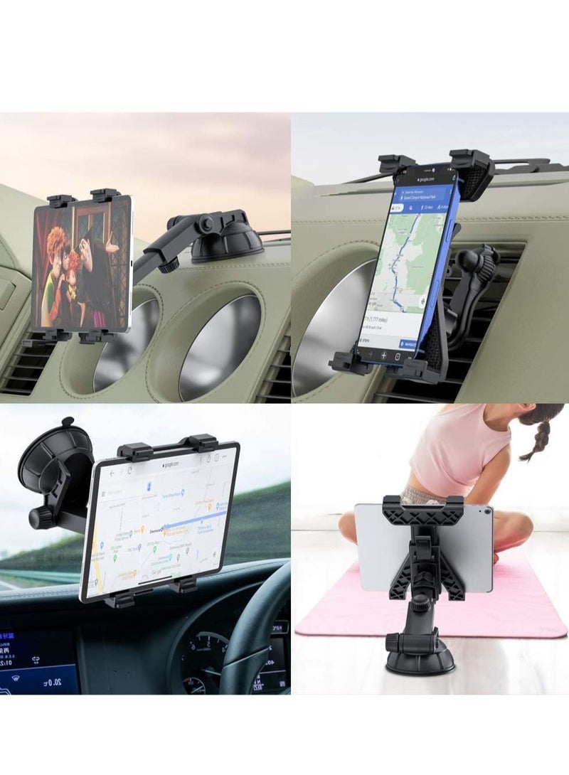 ELTRAZONE Tablet Holder for Car Mount,3-in-1 Car Air Vent,Dashboard Windshield Mount,360° Rotation Adjustable for iPad Air/Mini, Nintendo Switch,Samsung,Tablets 6"- 10.5",TPU Suction Sticky Gel - Image 5