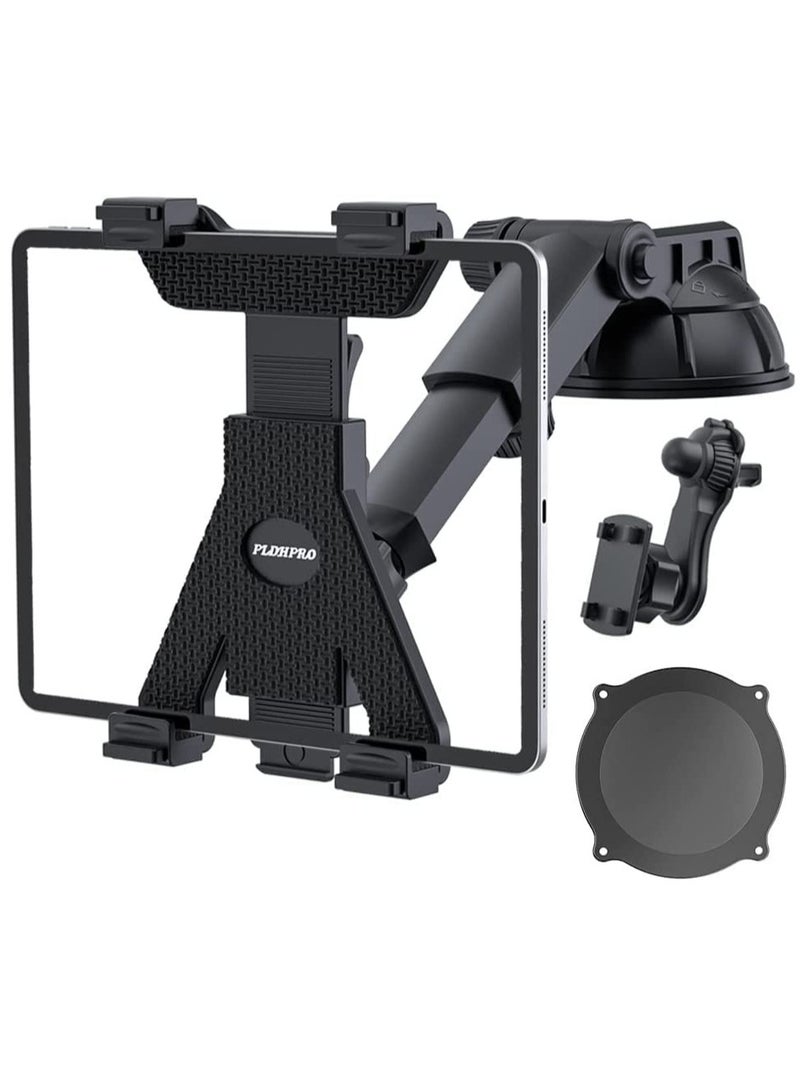 ELTRAZONE Tablet Holder for Car Mount,3-in-1 Car Air Vent,Dashboard Windshield Mount,360° Rotation Adjustable for iPad Air/Mini, Nintendo Switch,Samsung,Tablets 6"- 10.5",TPU Suction Sticky Gel - Image 1