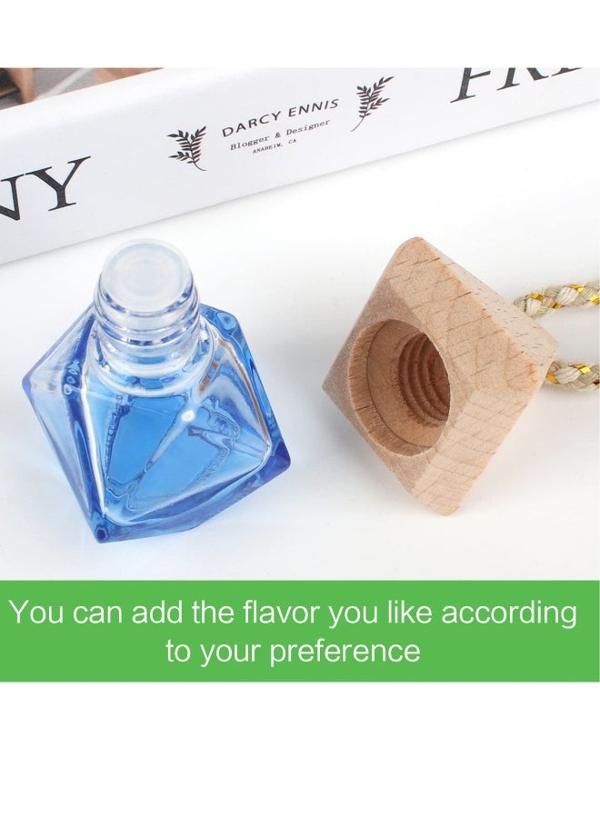 Car Perfume Diffuser Set of 5 Refillable 8ml Glass Bottles for Car Home Office Air Freshening - Image 4