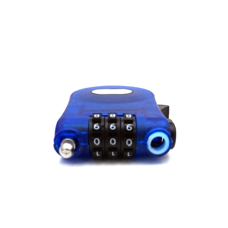 ERCRYSTO Crysto 3-Foot Retractable Cable Password Lock (Blue) - Image 3