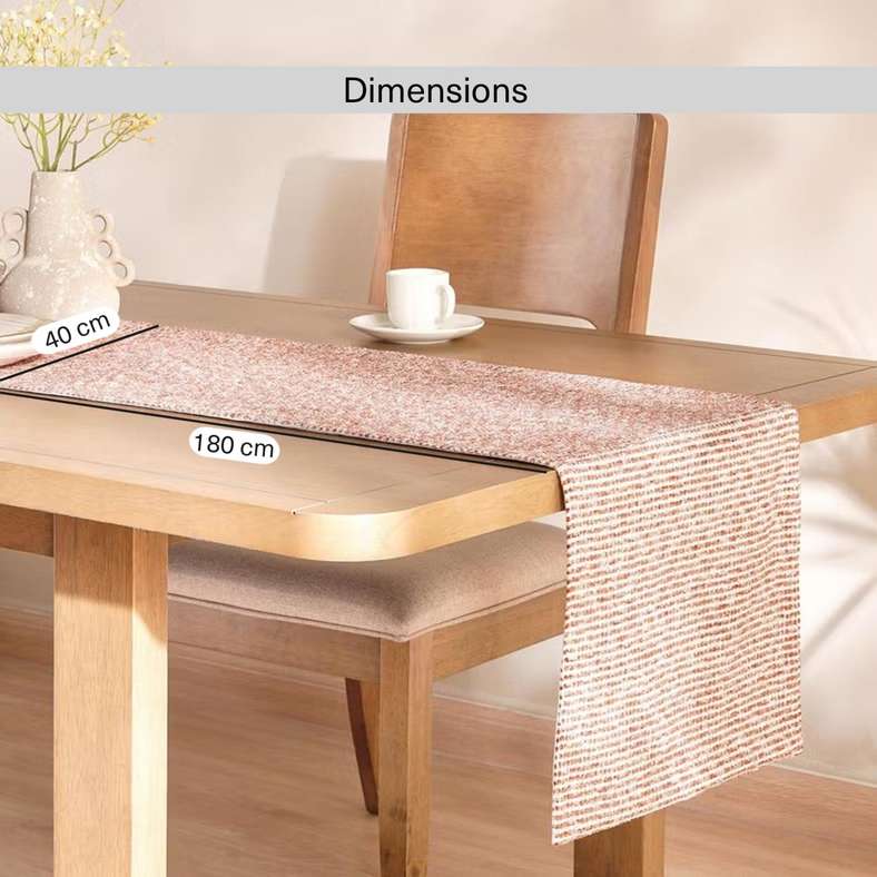 Pan Home Benton Jq Table Runner - Rust - Image 5