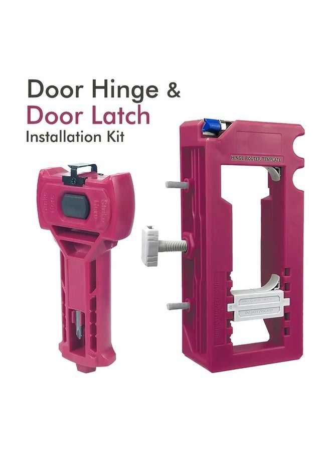 Red Door Hinge Installation Kit With Router Template And Chisel Tools - Image 1