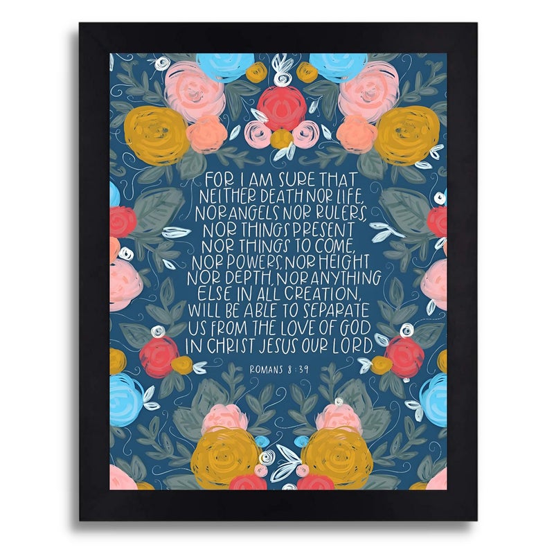 Interio Crafts Romans 839 Bible Verse Christian Decor Jesus Christ Decor Synthetic Wood 13X10 Inches - Image 1