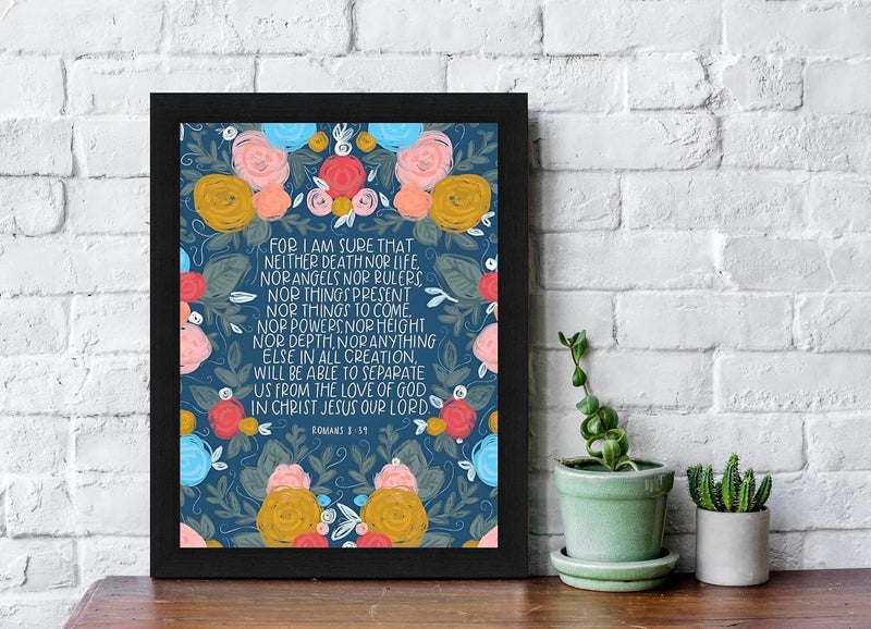 Interio Crafts Romans 839 Bible Verse Christian Decor Jesus Christ Decor Synthetic Wood 13X10 Inches - Image 2