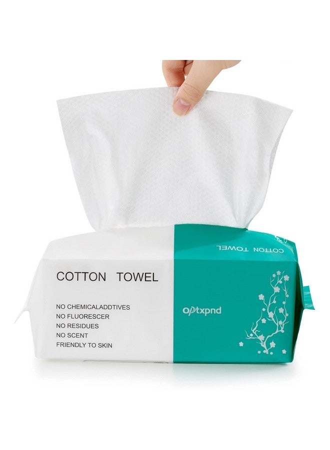 optxpnd Disposable Face Towel Face Cloths For Washing Face Soft Cotton Face Towels Facial Cloths Towelettes For Washing And Drying For Cleansing And Skincare Office Makeup Remover  - Image 2