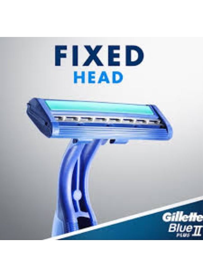Gillette Blue2 Plus Disposable Razor, Twin Blades with Lubricating Strip, Pack of 14 (10+4) - Image 3