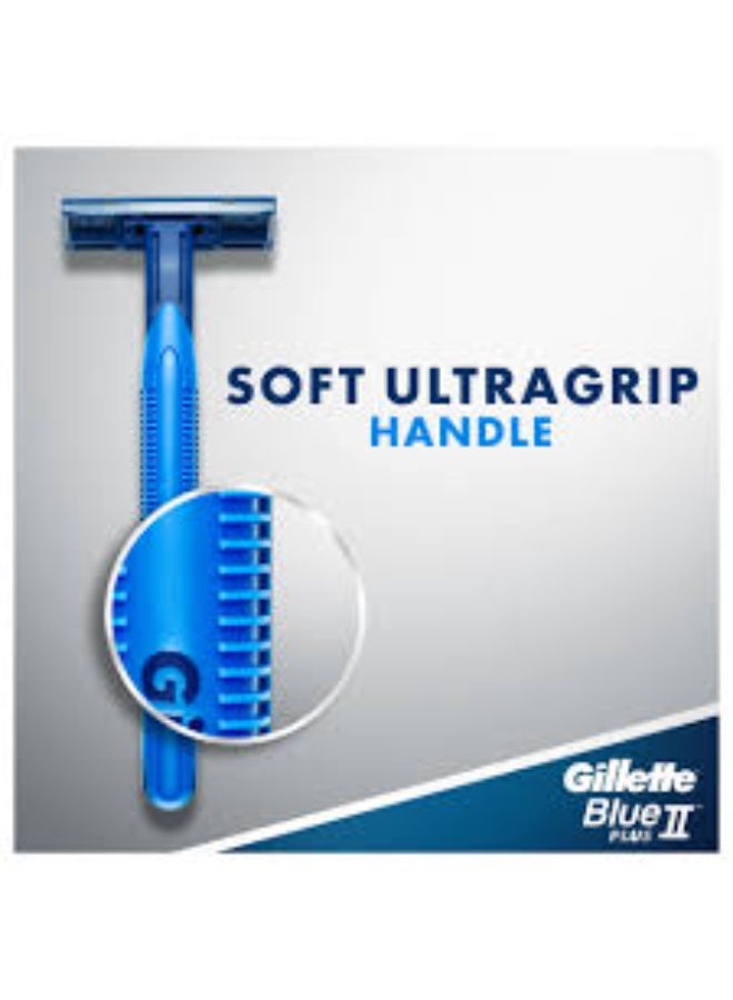 Gillette Blue2 Plus Disposable Razor, Twin Blades with Lubricating Strip, Pack of 14 (10+4) - Image 4