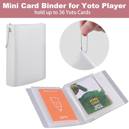 co2CREA Hard Case Compatible with Yoto Mini 2024 Edition Kids Audio Music Player Children Speaker Plays Audiobook Cards Radio and Card Holder Hold up to Yoto 36 Cards Pink Case - Image 5